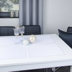 Podkładki Lux – Biel Srebro