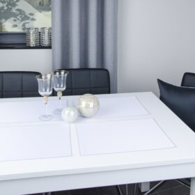 Podkładki Lux – Biel Srebro