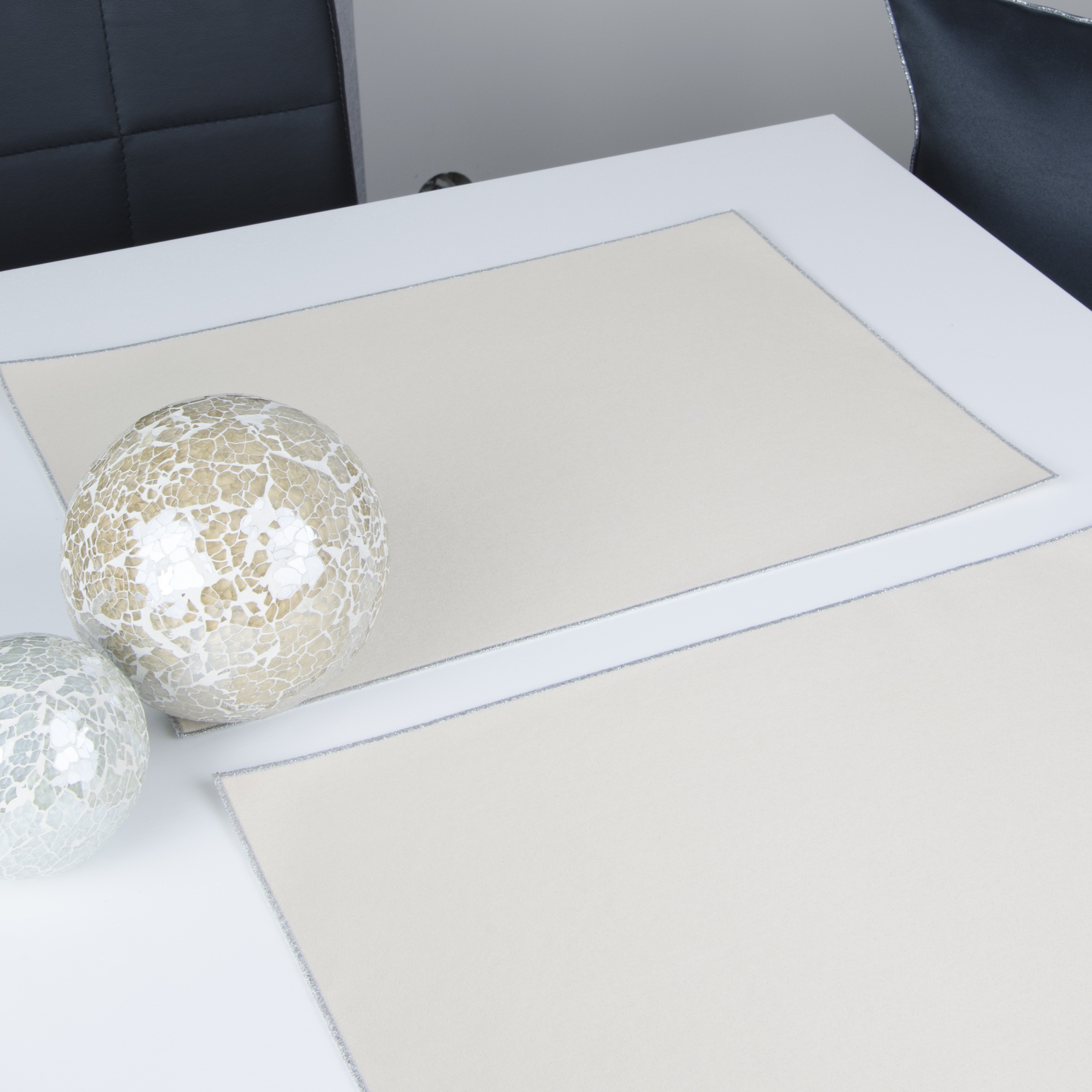 Podkładki Lux – Beż Srebro Podkładki Lux – Beż Srebro