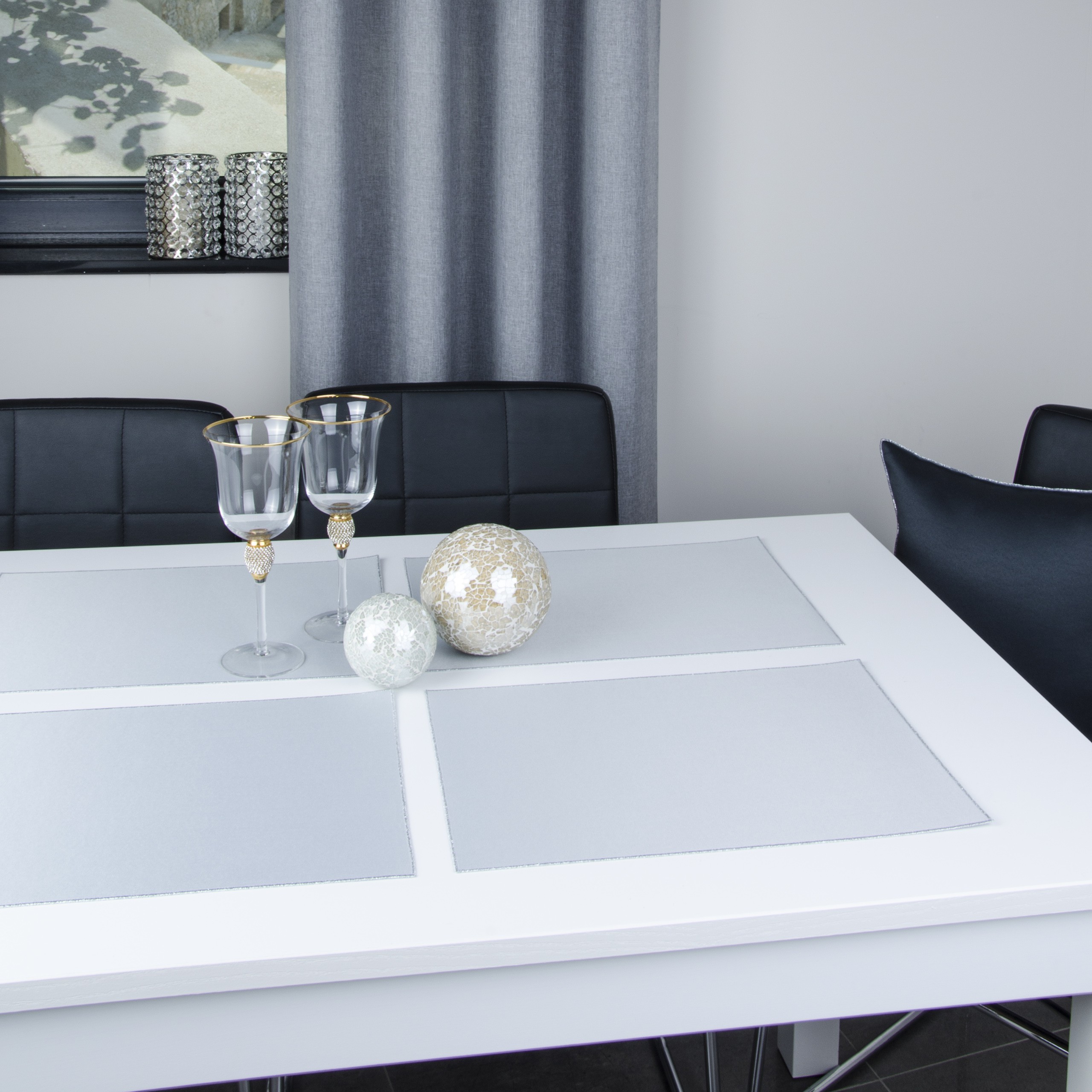 Podkładki Lux – Szary Srebro Podkładki Lux – Szary Srebro