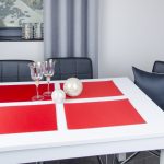 Podkładki Lux – Czerwony Srebro