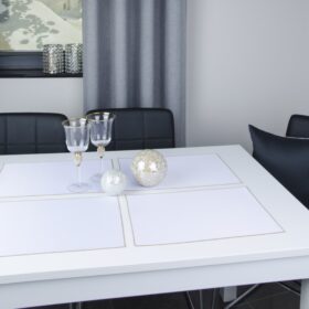 Podkładki Lux – Biel Złoto