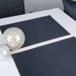 Podkładki Lux – Czarny Srebro