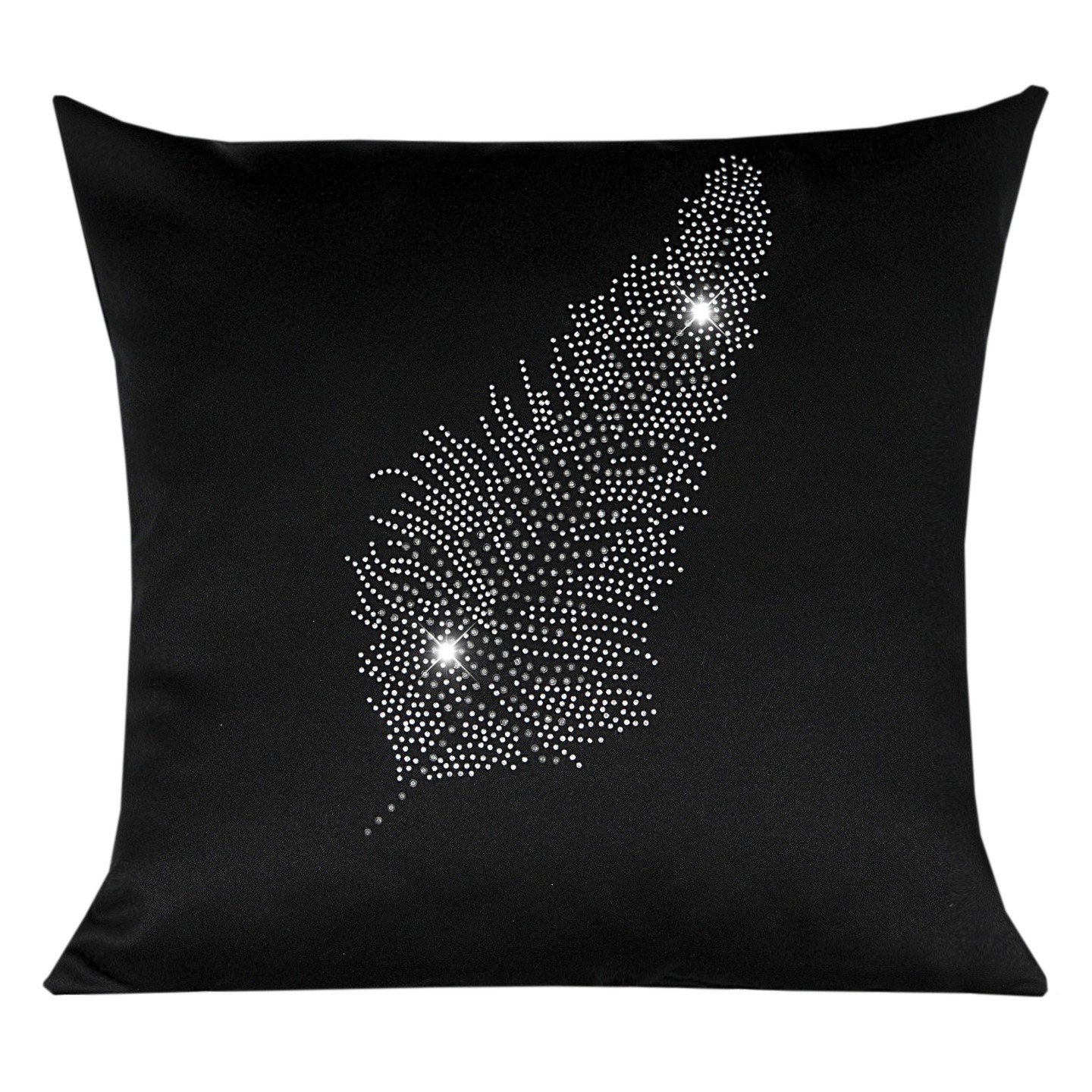 Poszewka Liść – Czarna Srebro Poszewka Liść – Czarna Srebro