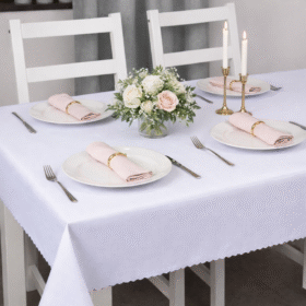 Obrus Deszczyk – Biały