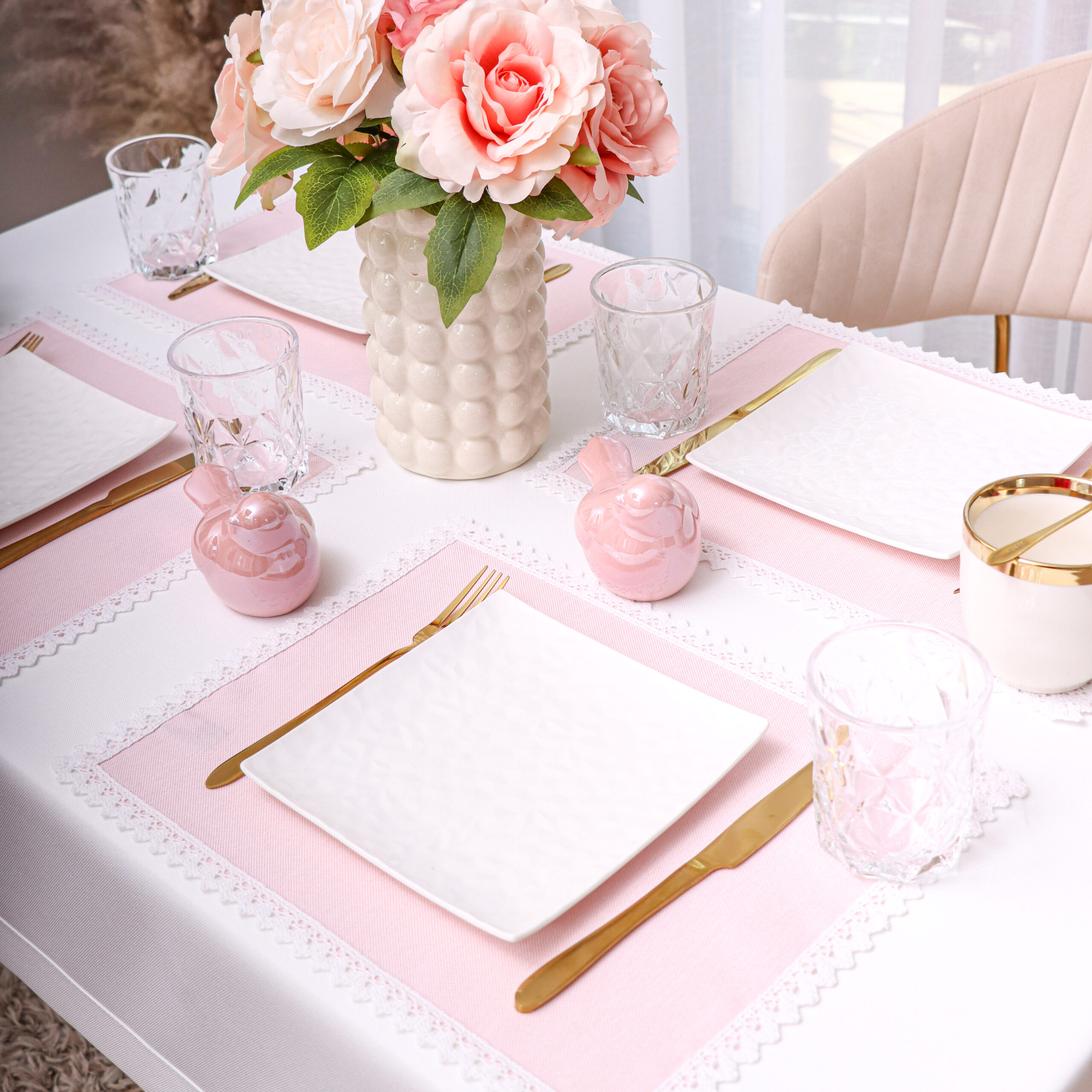 Podkładki Malaga – Pudrowy Róż Podkładki Malaga – Pudrowy Róż