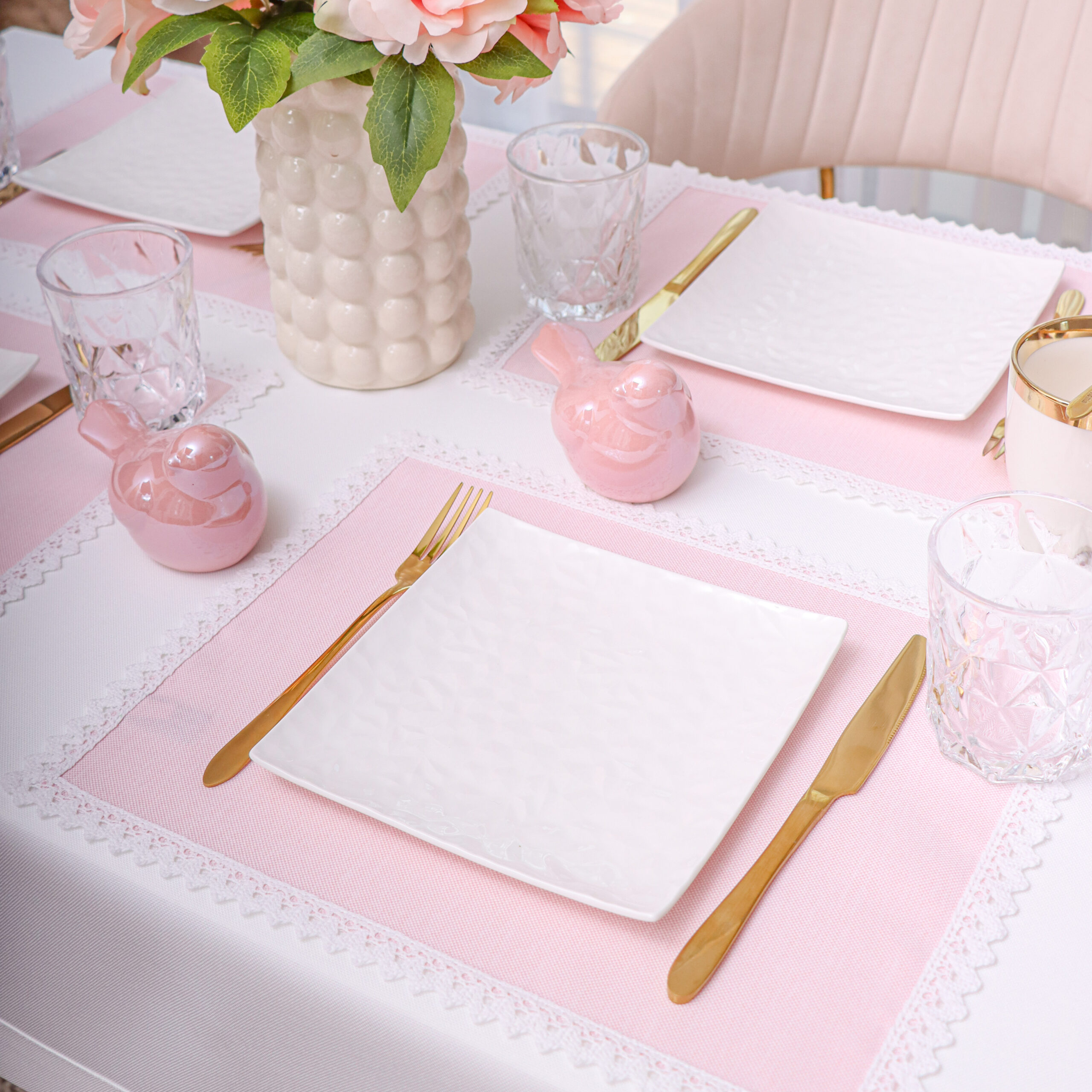 Podkładki Malaga – Pudrowy Róż Podkładki Malaga – Pudrowy Róż