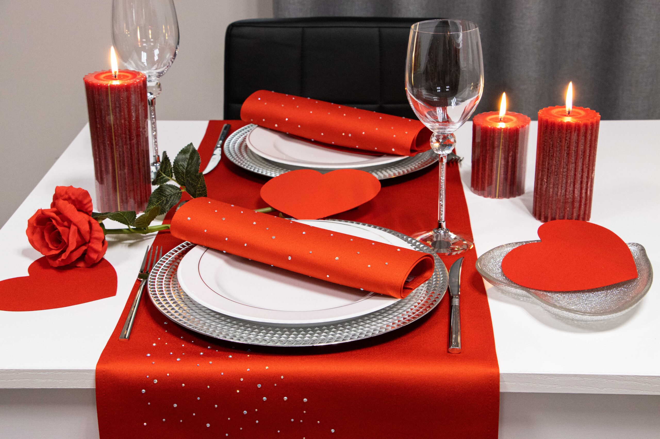 Bieżnik Krystal – Czerwony Bieżnik Krystal – Czerwony