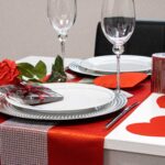 Bieżnik Cyrkonia – Czerwień ze srebrnym Bieżnik Cyrkonia – Czerwień ze srebrnym