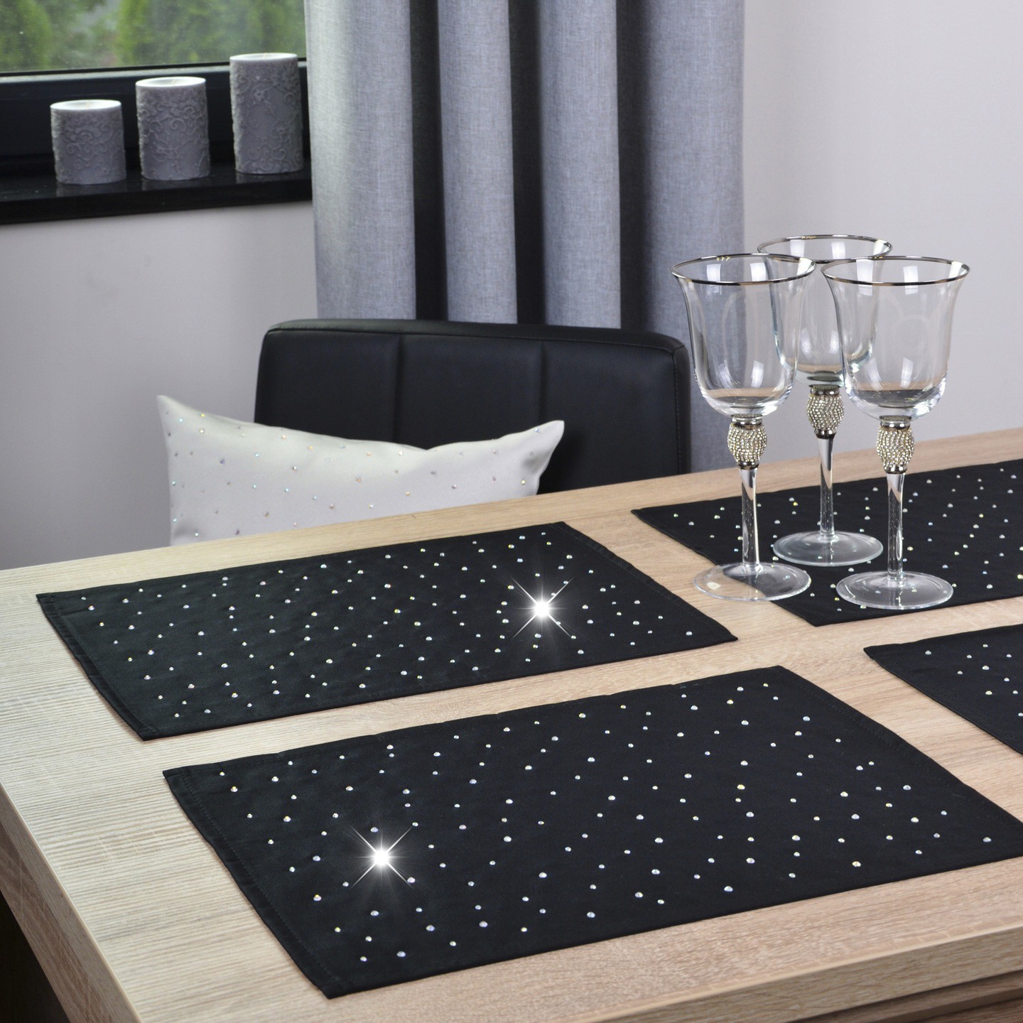 Podkładki Szafir – Czarny Podkładki Szafir – Czarny