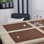 Podkładki Szafir – Biały Złote dżety