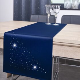 Pas Krystal Złote Dżety – Granatowy