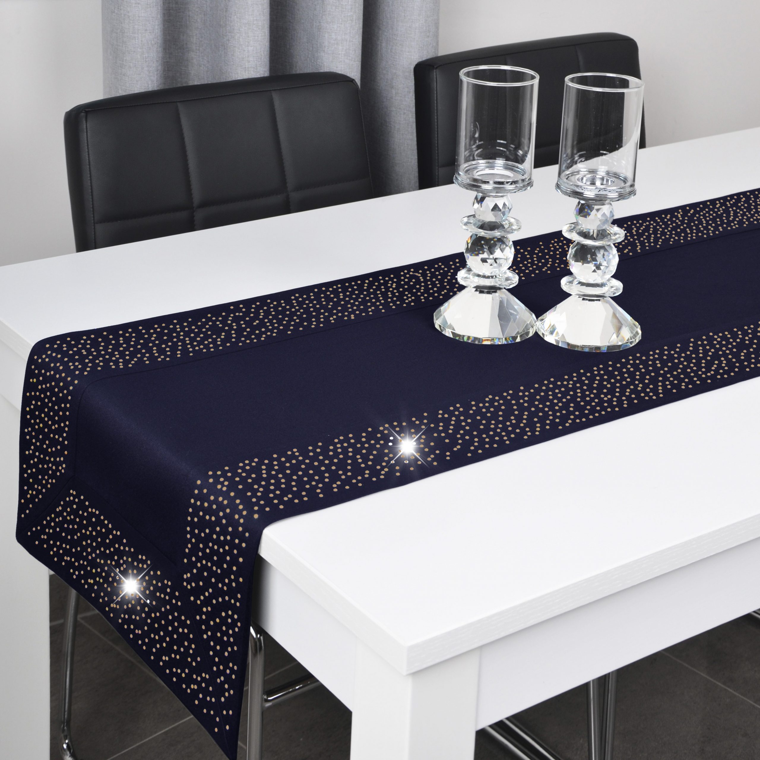 Pas Szmaragd Złote Dżety – Granatowy Pas Szmaragd Złote Dżety – Granatowy