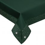 Obrus Szmaragd Złote Dżety – Zielony Ciemny