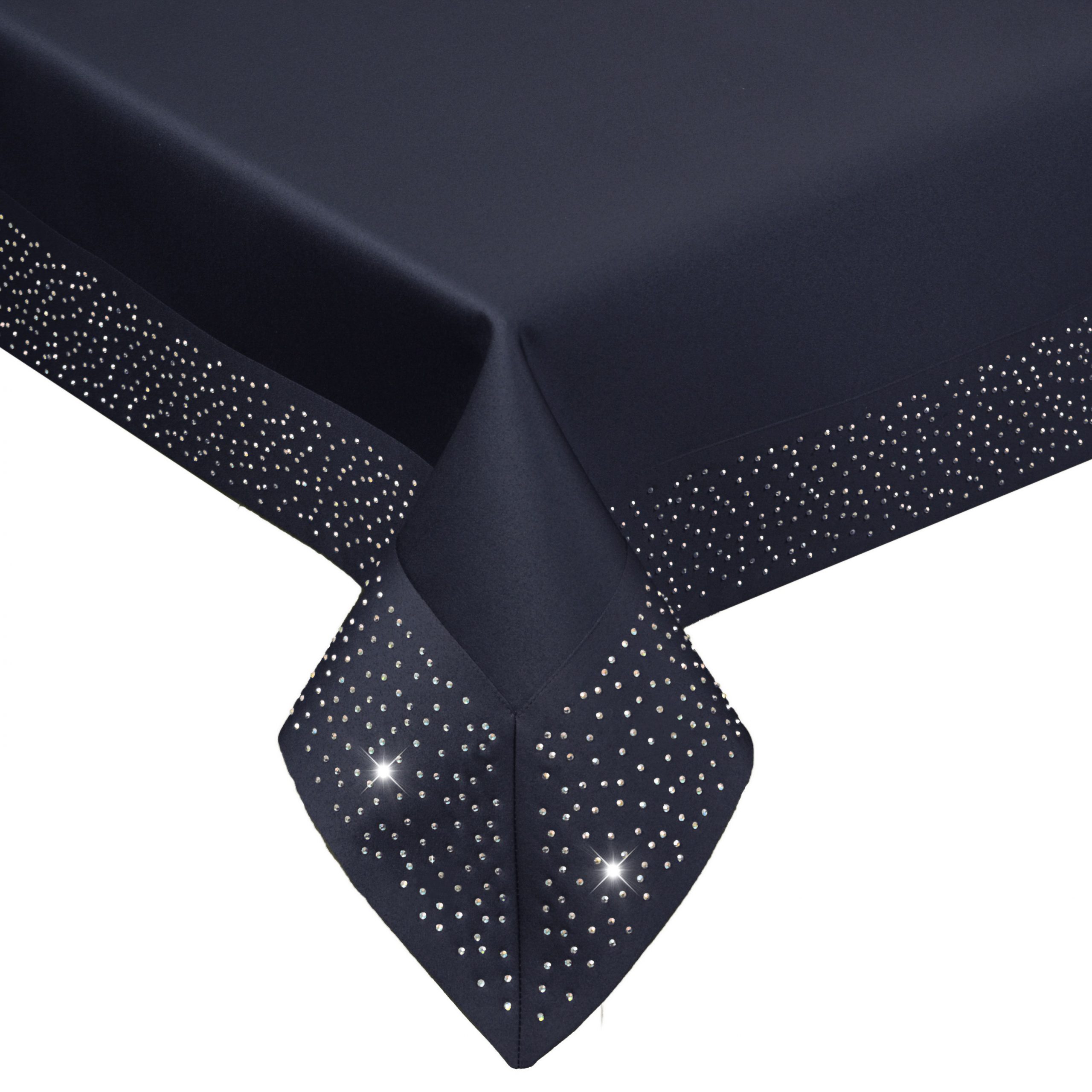 Obrus Szmaragd Złote Dżety – Granatowy Obrus Szmaragd Złote Dżety – Granatowy