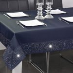 Obrus Szmaragd Złote Dżety – Granatowy Obrus Szmaragd Złote Dżety – Granatowy