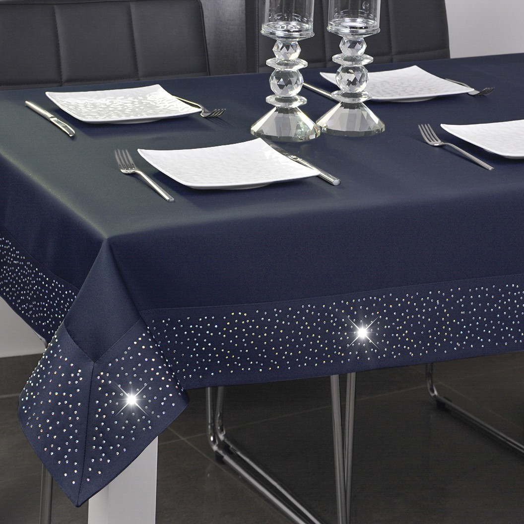 Obrus Szmaragd – Granatowy Obrus Szmaragd – Granatowy