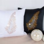 Poszewka Liść – Zielony Ciemny Złoto