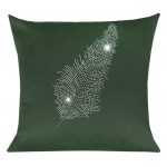 Poszewka Liść – Zielony Ciemny Złoto