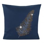 Poszewka Liść – Granatowy