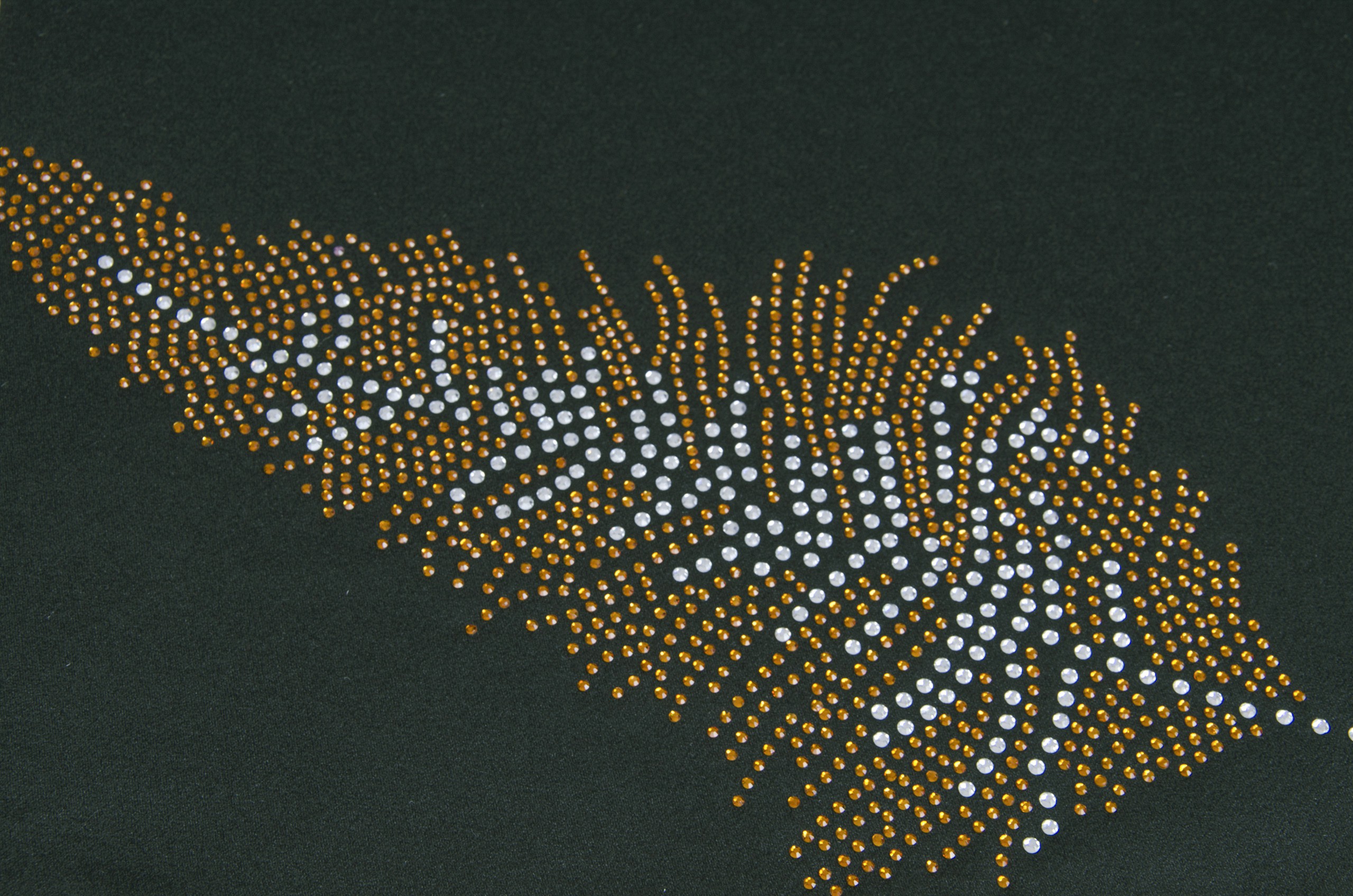 Podkładki Liść – Zielony Ciemny Złoto Podkładki Liść – Zielony Ciemny Złoto