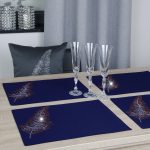 Podkładki Liść – Mięta Srebro