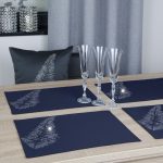 Podkładki Liść – Grafit Srebro