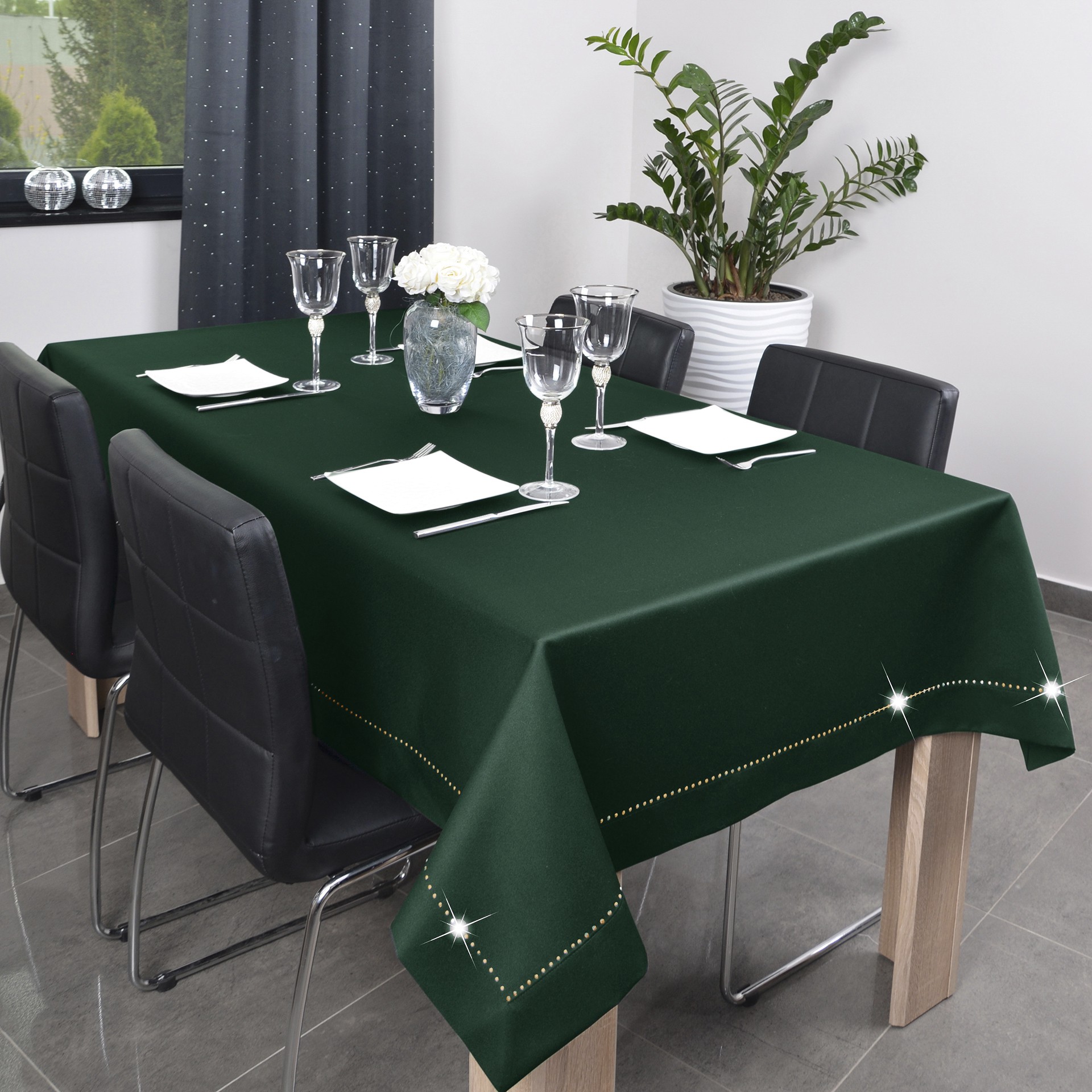 Obrus Glamour – Zielony Ciemny Obrus Glamour – Zielony Ciemny