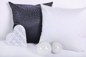 Poszewka Rubin – Jasny Zielony Srebrne Dżety