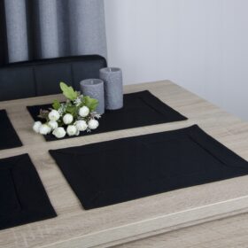 Podkładki Panama – Czarny (2 szt.)