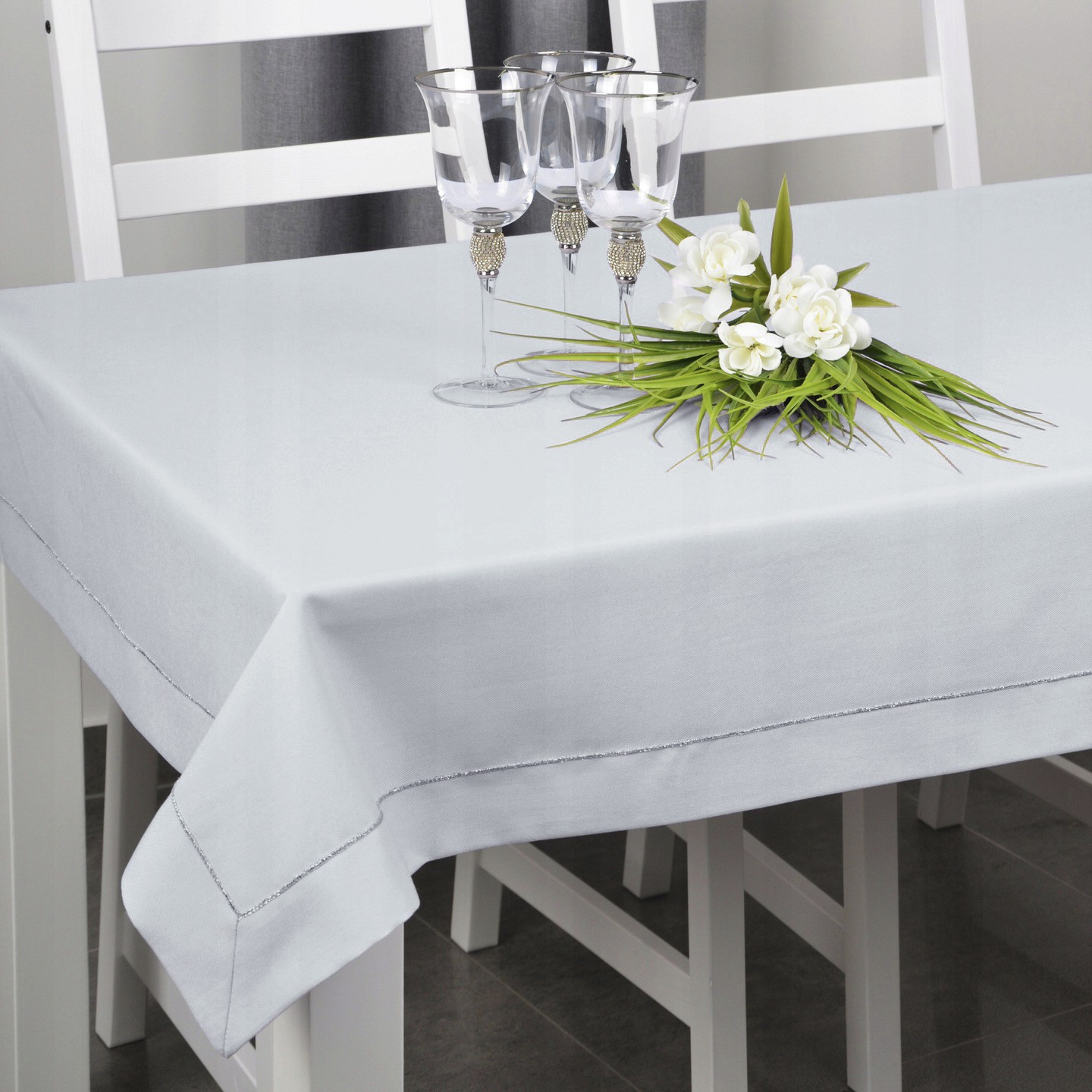 Obrus Panama Lux – Jasny Szary Obrus Panama Lux – Jasny Szary