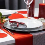 Bieżnik Cyrkonia – Czerwień ze srebrnym Bieżnik Cyrkonia – Czerwień ze srebrnym