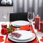 Bieżnik Cyrkonia – Czerwień ze srebrnym Bieżnik Cyrkonia – Czerwień ze srebrnym