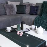 Bieżnik  Glamour – Zielony Ciemny