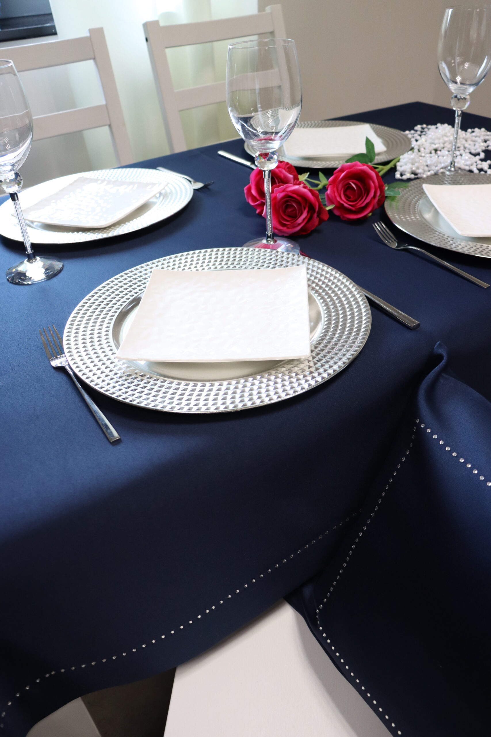 Obrus Glamour – Granatowy Obrus Glamour – Granatowy