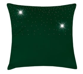 Poszewka Rubin – Zielony Ciemny Złote Dżety