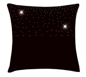 Poszewka Rubin – Czarny Srebrne Dżety