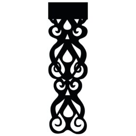 Ażur Dekor Pionowy wz.2 – Czarny