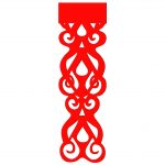 Ażur Dekor Pionowy wz.2 – Czerwony