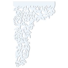 Ażur Dekor Narożny wz.1 - Biały