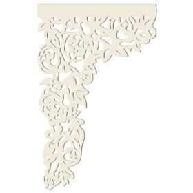 Ażur Dekor Narożny wz.1 – Ekri - 80x125, Ekri