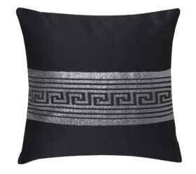 Poszewka Rodos Lux – Czarny Srebro