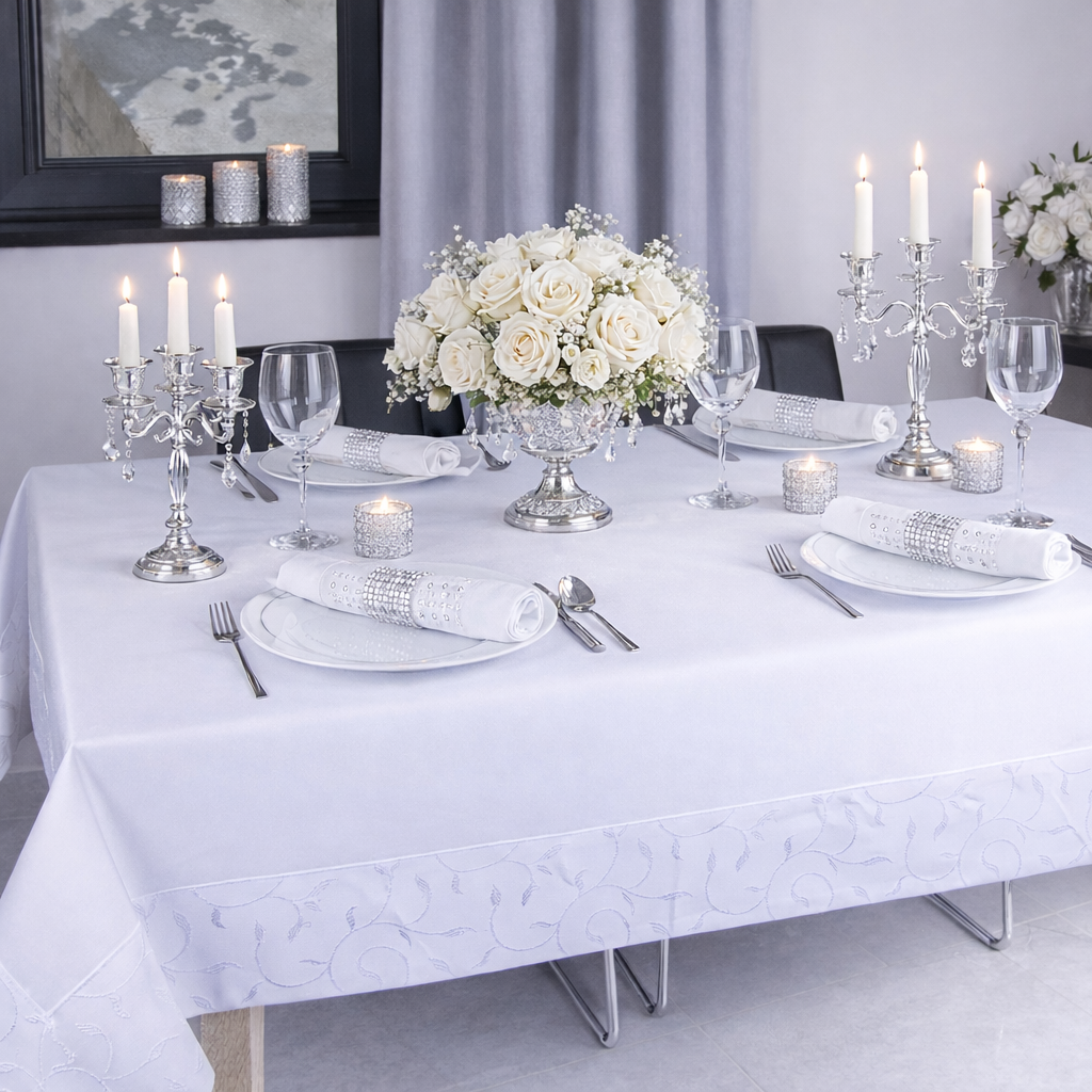 Obrus Azalia – Biały Obrus Azalia – Biały