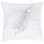 Poszewka Liść – Biel Srebro Poszewka Liść – Biel Srebro