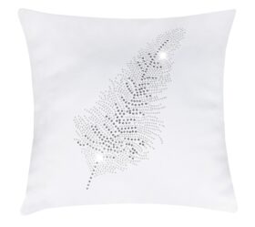 Poszewka Liść – Biel Srebro