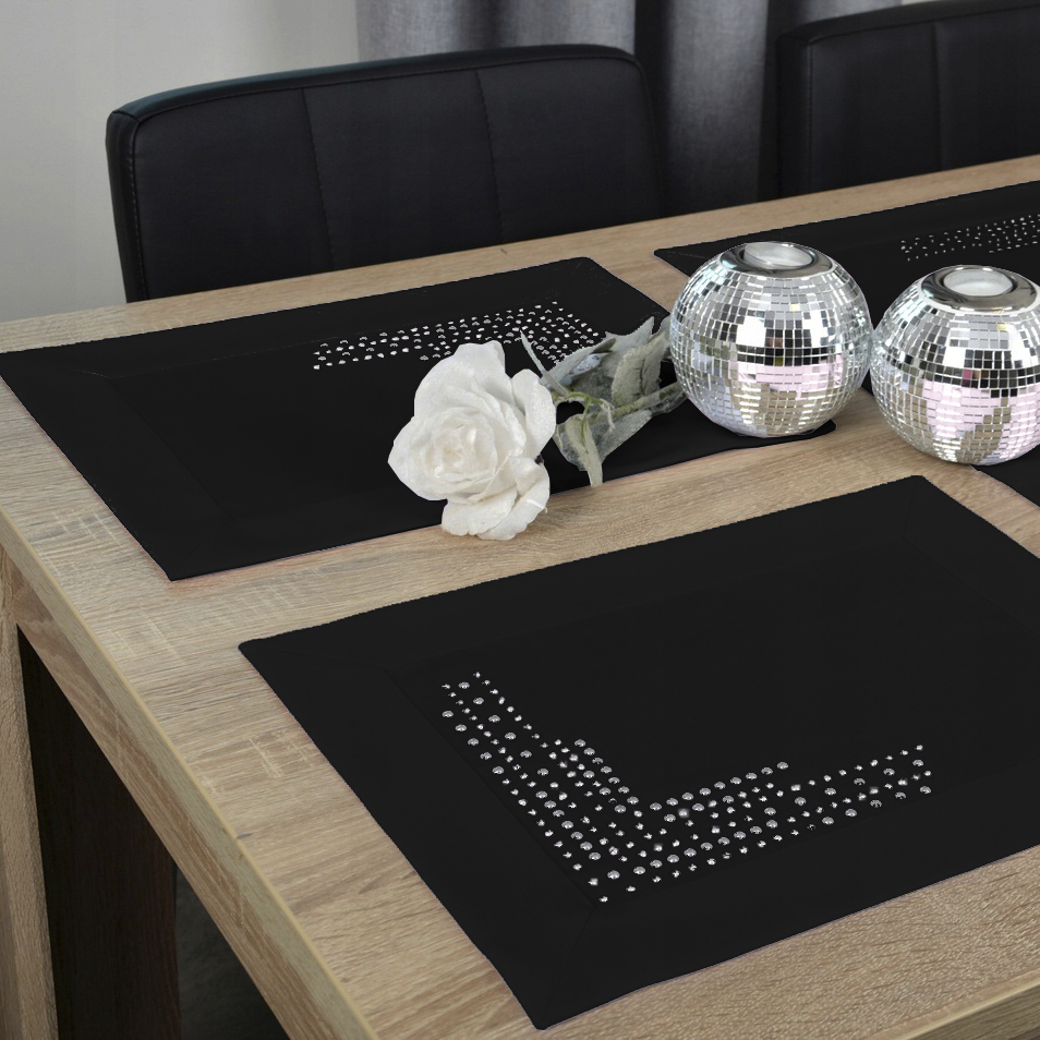 Podkładki Panama Decor – Czarny Podkładki Panama Decor – Czarny