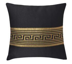 Poszewka Rodos Lux – Czarny Złoto