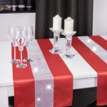 Bieżnik Cyrkonia – Czerwień ze srebrnym Bieżnik Cyrkonia – Czerwień ze srebrnym