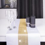 Bieżnik Cyrkonia – Biały ze srebrną listwą