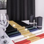 Bieżnik Cyrkonia – Czarny ze złotą listwą